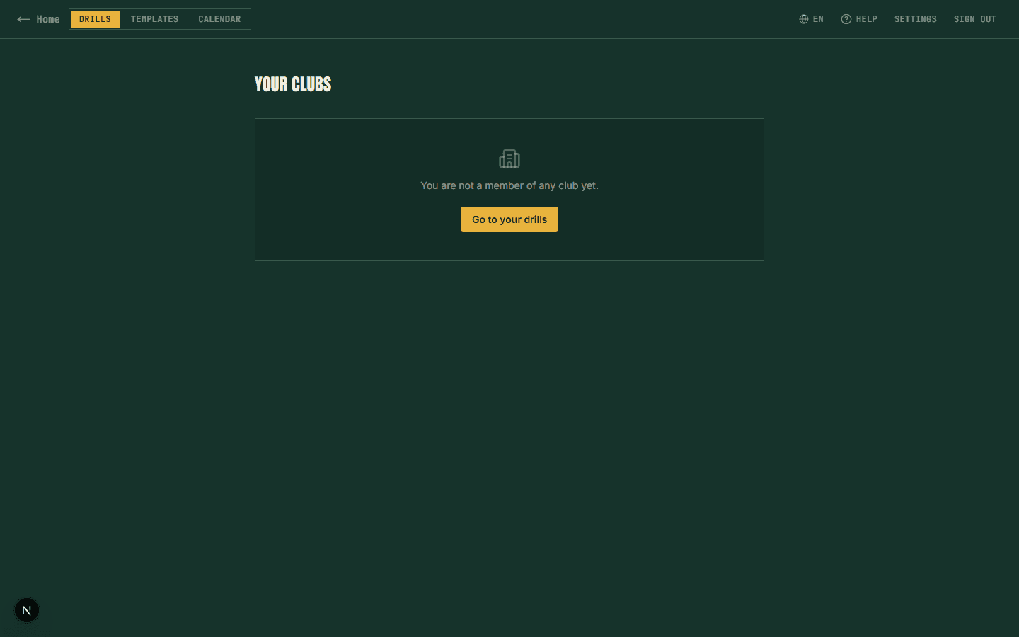 Clubroom club hub — manage your coaching staff